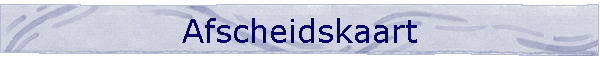 Afscheidskaart